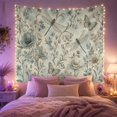 thumbnail image 2 of Dragonflies and Butterflies Among Blue Flowers Serene Watercolor for Nature Lovers Botanical Garden Wall Art Housewarming Gift Tapestry Wall Hanging for Bedroom and Living Room, 2 of 7
