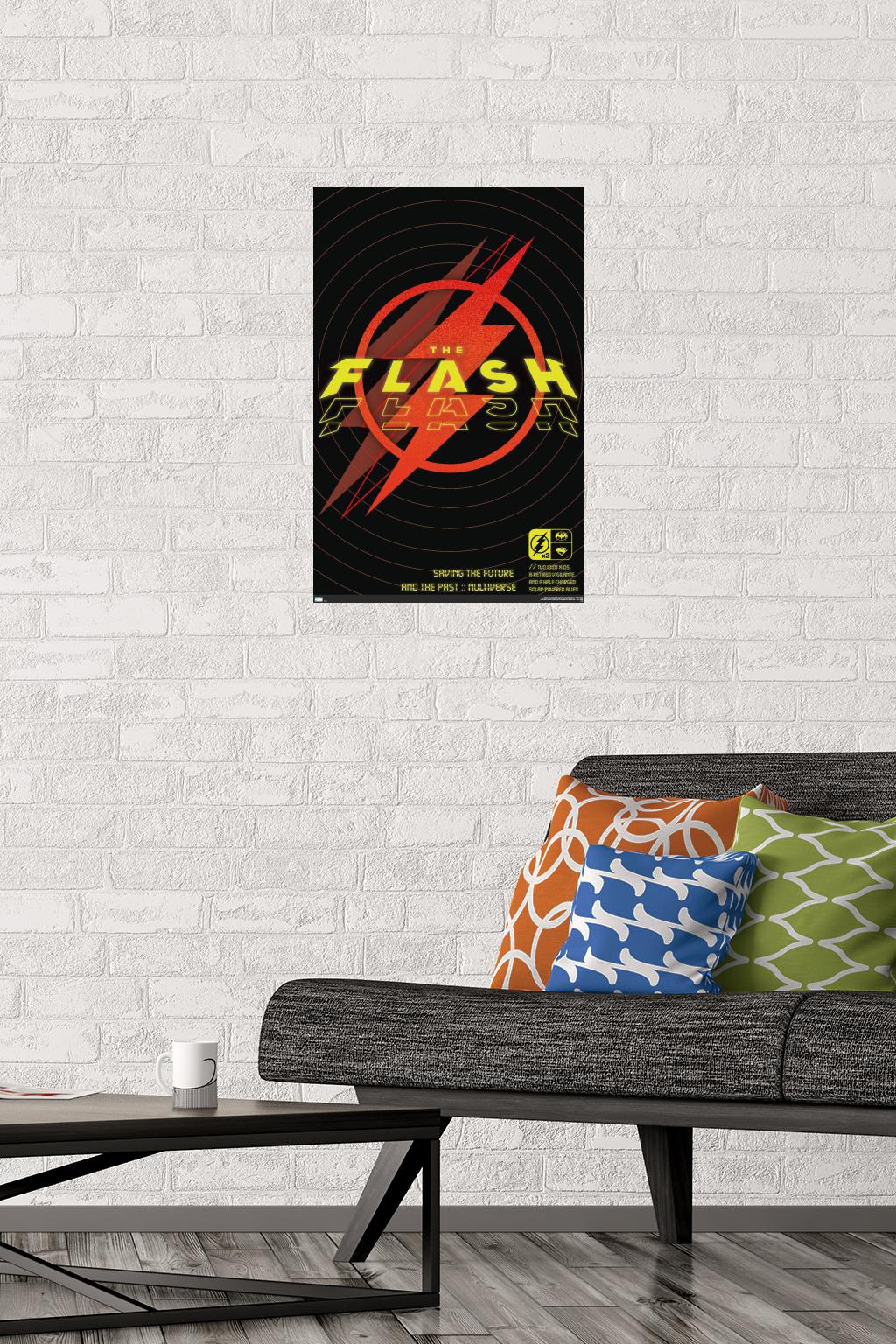 DC Comics Movie The Flash - Saving The Future & The Past Wall Poster, 14.725" x 22.375"