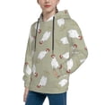 thumbnail image 2 of Fotbe Funny Chicken Pattern Youth Pullover Hooded Sweatshirt, Boys Hoodie, Kangaroo Pocket Hoodie for Kids Girls -X-Large, 2 of 6