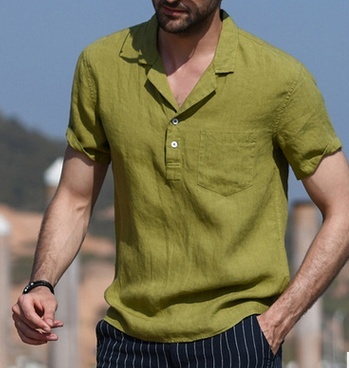 Men Newest Summer Short Sleeve Shirts 
