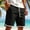 Black, variant on LEKWK Athletic Shorts for Men Elastic Waist Drawstring Workout Short with Contrast Trim Lightweight Quick Dry Gym Activewear with Pockets Dark Gray XL