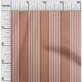 thumbnail image 1 of oneOone Cotton Cambric Rust Brown Fabric Stripes Dress Material Fabric Print Fabric By The Yard 42 Inch Wide, 1 of 4
