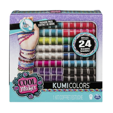 Cool Maker – KumiColors Jewels & Cools Fashion Pack, Makes Up to 24 Bracelets with the KumiKreator, for Ages 8 and Up