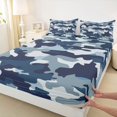 thumbnail image 3 of Homewish Abstract Gradient 4-Piece Full Size Sheets For Children Teens,Abstract Camo Bed Sheets,Geometric Camouflage Lightweight Sheet Sets,Breathable Home Decor, 3 of 7