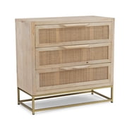 Powell Janie Rattan Cabinet Three Drawers
