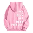 thumbnail image 2 of Mental Health Hoodies for Women 2025 It's Okay Not To Be Perfect Hoodie with Pockets Hooded Sweatshirt Pullover Tops, 2 of 4