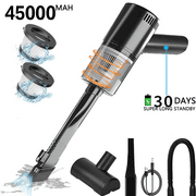 Tysonir Portable Cordless Vacuum, 9000PA Powerful Cyclonic Suction Mini Car Vacuum Cleaner, 120W Rechargeable Handheld Vacuum Cleaner with Washable HEPA Filter for Car Home Pet