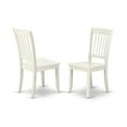 thumbnail image 2 of East West Furniture Danbury 11" Wood Dining Chairs in Linen White (Set of 2), 2 of 4
