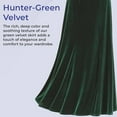 thumbnail image 4 of Sagefinds Women Green Velvet Skirt, Luxurious Style for Parties, Elasticized Waist, 39” Long - 3X, 4 of 8