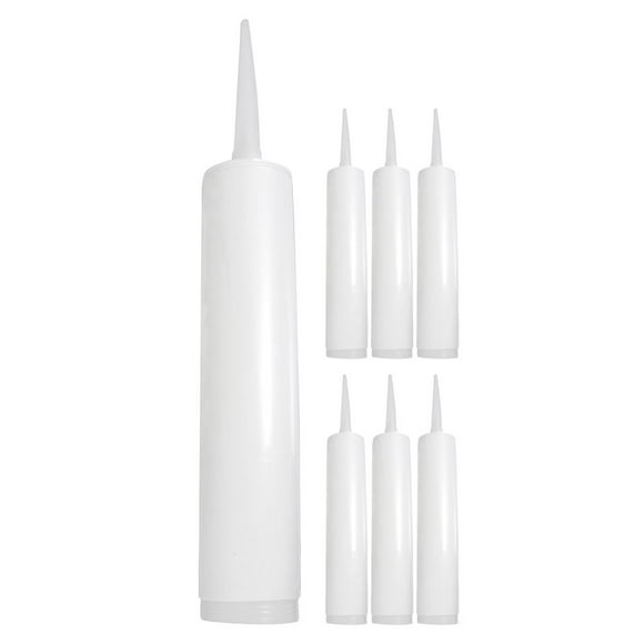 7pcs Empty Caulk Tubes Reusable Caulking Sealant Tubes Plastic Caulking Tubes 300ml Caulking Sealant Tubes Empty Caulk Tubes Fillable Sealant Caulking Tubes