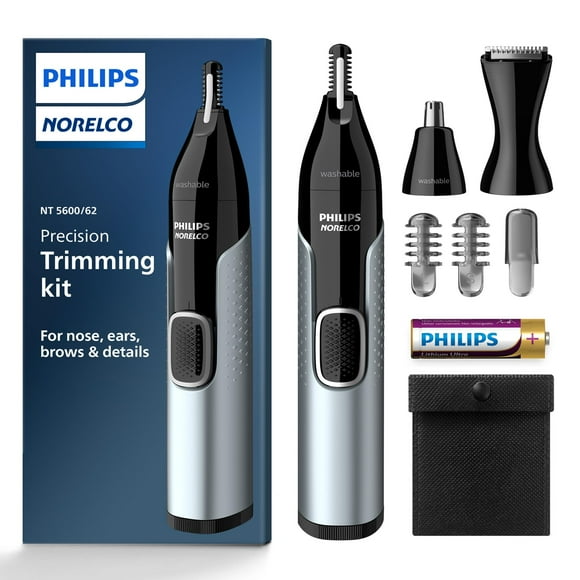 Philips Norelco Nose Trimmer 5000 para kit de recorte de nariz, orejas y cejas, NT5600/62