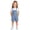 Dark Blue, variant on Kids Striped Short Overalls Adjustable Strap Romper with Front Pocket Casual Striped Playsuit for Boys & Girls Red Size 12-13 Years
