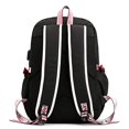 thumbnail image 2 of Kpop BTS Mochila con cable de audio USB puerto de carga coreano casual mochila portátil bolsa univer blanco, 2 of 8