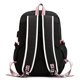 thumbnail image 2 of Kpop BTS Mochila con cable de audio USB puerto de carga coreano casual mochila portátil bolsa univer blanco, 2 of 8