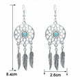 thumbnail image 5 of Kiplyki Fashion Bohemian Style Silver Alloy Earrings Indian Dreamcatcher Monkey, 5 of 5