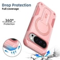 thumbnail image 5 of for Google Pixel 10 / 10 Pro 6.3-inch Case [Compatible with MagSafe] Built in Invisible Stand, Military Grade Shockproof Soft TPU Protective Cover Case,Pink,For Pixel 10 / 10 Pro, 5 of 8