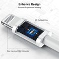 thumbnail image 2 of Cable de carga para iPhone Cionum de 2 m/6.6 pies, paquete de 3 unidades, certificado Apple MFi, 2 of 8