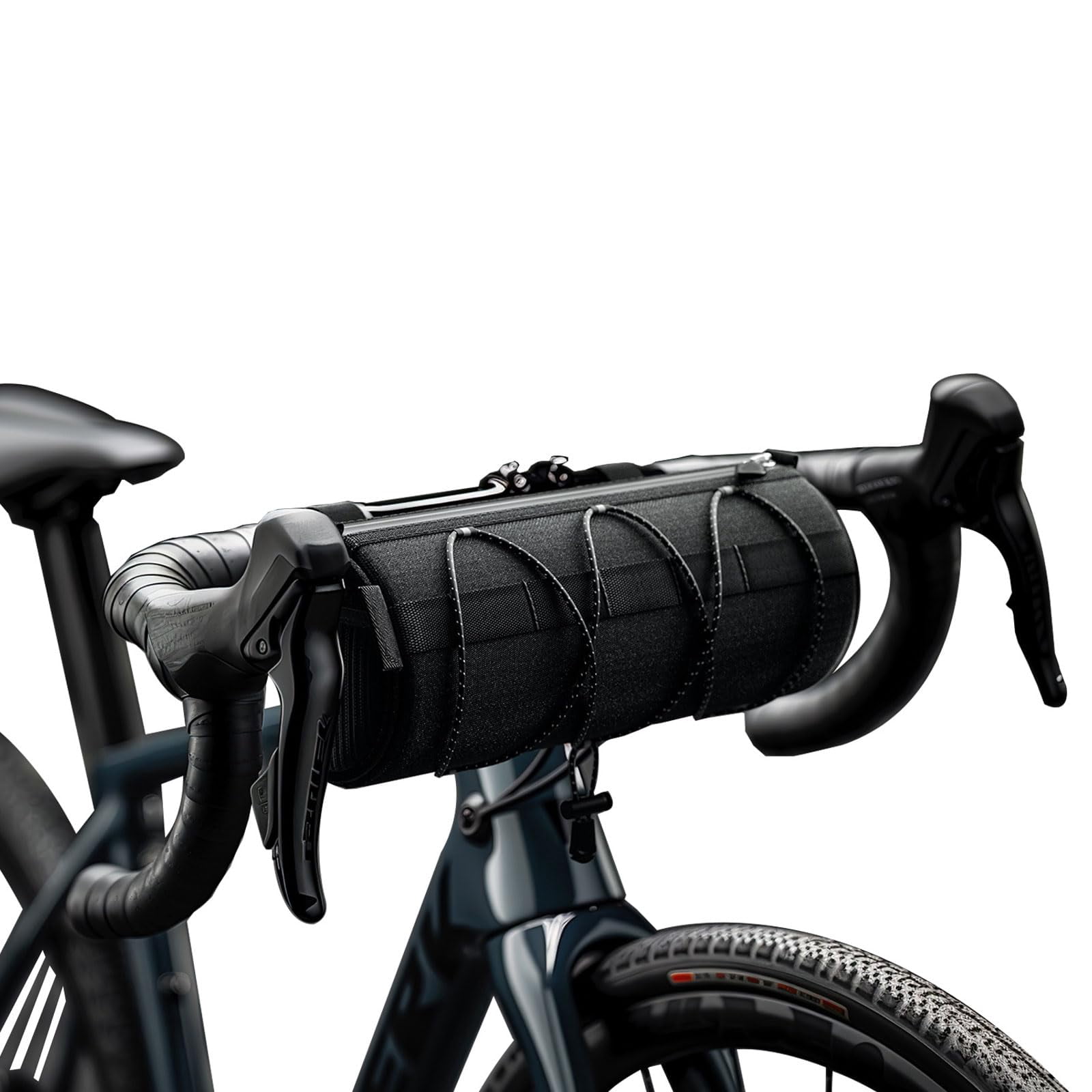 Small Bike Handlebar Bag – Compact Storage Pouch For Cycling, Commuting & Trail Riding (Black)