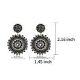 thumbnail image 2 of Aretes Elegance 11 Diseños Colgantes Hechos a Mano con Cuentas Negras, 2 of 7