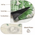 thumbnail image 6 of St. Patrick's Round Area Rug 3.3Ft Washable Circle Rugs for Dining Room Table, Lucky Shamrock Green Eucalyptus Floral Vintage Non-Slip Carpet Floor Mats Indoor Outdoor Carpet Runner Home Decor, 6 of 8