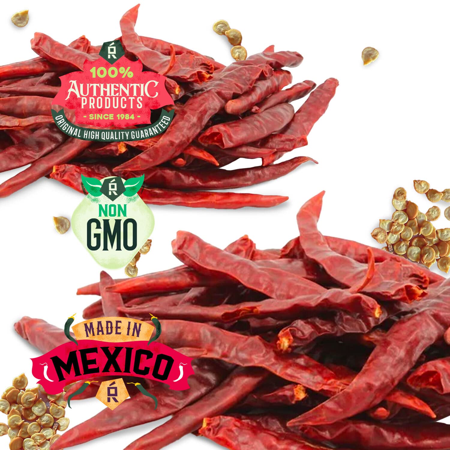 OLÉ RICO - Dried Chile Peppers 3 Pack Bundle (12 oz Total) - Ancho Chiles, Guajillo Chiles and Arbol Chiles - The Spicy Trio - Great For Mexican Recipes - Packaged In Resealable Bags - image 4 of 9
