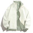 thumbnail image 4 of Unir Windproof Reversible Stand Collar Jacket for Women, Full Zip Long Sleeve with Pockets, Water Resistant Everyday Fall Outerwear, 1 Piece, S-3XL, Plus Size Friendly, 4 of 4