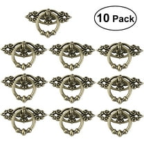 Masteelf OULII 10pcs Vintage Kitchen Cabinet Cupboard Dresser Door Drawer Handles Knobs (Antique Brass)