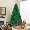 thumbnail image 1 of Gymax Arbre de Noël Artificiel en PVC 7 Pieds Vert pour Intérieur et Extérieur, 1 of 10
