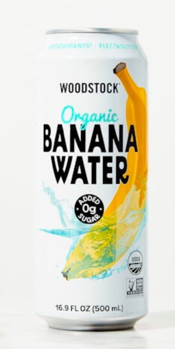 Woodstock Organic Banana Water 16.9 fl oz cans - 6pack