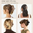 thumbnail image 3 of 12 Pcs Hair Clips for Women 4.3'' Big Claw Clips for Thin or Thick Hair 3 Styles Natural Color, 3 of 6