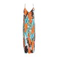 thumbnail image 4 of IROINNID Shift Dress For Women Fashion Summer Large Size Printed Loose Sleeveless Dress V-Neck Full-Length Dress, 4 of 4