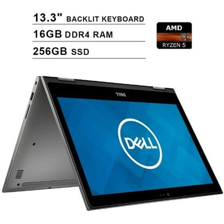 2019 Newest Dell Inspiron 13 7000 2-in-1 13.3 Inch Touchscreen FHD 1080p Laptop (AMD 4-Cores Ryzen 5 2500U up to 3.6 GHz, 16GB DDR4 RAM, 256GB SSD, AMD Radeon Vega 8, Backlit Keyboard, Windows (Laptops With The Best Keyboards 2019)