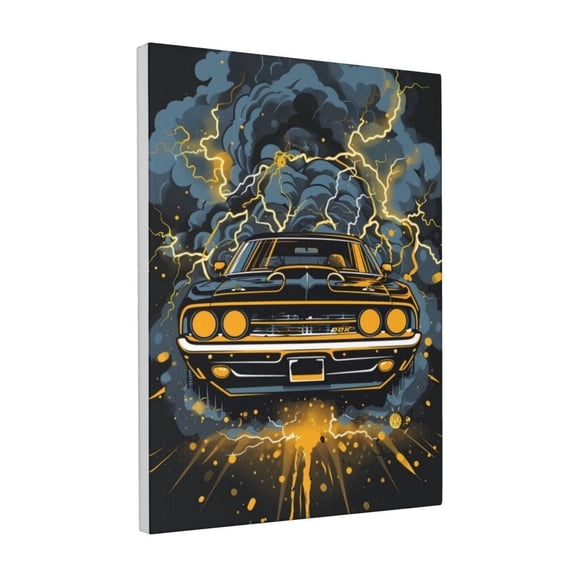 12x16 inch Canvas Pictures Wall Art Roaring Racing Car,Family Bedroom,Man Cave,Hotels Wall Art Decor Prints Painting,Gifts For Racing Enthusiast,Modern Style Roaring Racing Car Canvas Poster