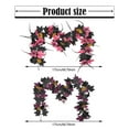 thumbnail image 3 of ZLBDYG 5.74ft Gothic Rose Spider & Skeleton Hand Halloween Garland - Spooky Vines Decoration for Indoor Outdoor House Party Decor, Fireplace Mantel and Staircase Railing, 3 of 8