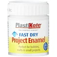 thumbnail image 2 of PlastiKote - Fast Dry Enamel Paint B5 Bottle Matt White 59ml, 2 of 4