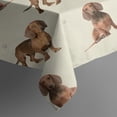 thumbnail image 5 of Dachshund Footprint Square Tablecloth,Waterproof Square Table Cover,Wipeable Spillproof Washable Table Cover for Home Kitchen Party Decor 42"X42"(107x107cm), 5 of 6