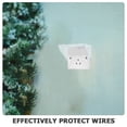 thumbnail image 3 of HAMPPLIES Weatherproof Outlet Box ABS White for Electrical Outlet 1Pack, 3 of 8