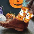 thumbnail image 7 of Funny Halloween Socks for Women Ladies Teen Girls- Ghost Spooky Fun Cute Womens Novelty Crazy Funky Dress Crew Socks - Halloween Gifts Stockings Costumes, 7 of 7
