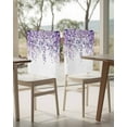 thumbnail image 4 of nqOlkjepod Purple Eucalyptus Leaves Chair Covers Set of 6, Decorative Chair Back Cover, Spring Floral Summer Botanical Dining Room Chair Slipcovers Removable Chair Protectors Covers for Party Banquet, 4 of 7