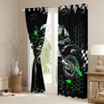 thumbnail image 3 of Homewish Extreme Sport Motorcycle Curtains Pack of 2 (42x84 Each) For Female Men,Abstract Graffiti Splash Curtains Blackout,Gradient Geometric Hexagon Bedroom Curtains,Luxury Bedroom Decor, 3 of 6