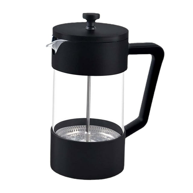 GROWTH TANK Coffee Kettle Fine Mesh Stainless Steel Plunger Coffee Maker Glass Teapot 1000ML