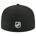 thumbnail image 4 of Men's New Era Black Los Angeles Kings Faded Lines 59FIFTY Fitted Hat, 4 of 5