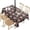 White-312, variant on Outdoor Waterproof Tablecloth with Umbrella Hole and Zipper,Pioneer Colorful Floral Rectangle Reusable Durable Decor Table Cover for Party Picnic Patio 60×84 Inch