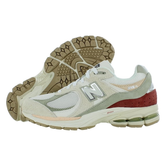 New Balance 2002R Unisex Shoes Size 5, Color: Seat Salt/Sage/Burnt Orange