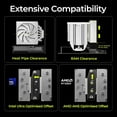 thumbnail image 6 of TRYX H-T620N-DM2M-G0W TURRIS T620 CPU Air Cooler White, 6 of 9