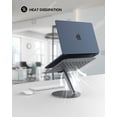 thumbnail image 2 of LULULOOK Laptop Stand, Foldable Laptop Stand with 360 Rotating Base, 360&deg; Swivel Adjustable Aluminum Ergonomic Computer Stand for Desk Comp, 2 of 7