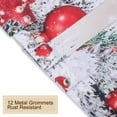 thumbnail image 5 of Christmas Shower Curtains for Bathroom Xmas Shower Curtains Red Christmas Fabric Xmas Bathroom Set with Hooks Red Silver Baubles Merry Christmas Bathroom Decor Holiday, 72" W x 72" H, 5 of 6
