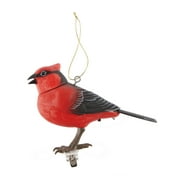 Holiday Time Animated Red Cardinal Christmas Clip Ornament, Indoor Christmas Tree Decoration
