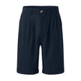 thumbnail image 3 of toraway Male Summer Casual Solid Short Pant Button Short Trouser Pant Pocket Short Fashion Short XXL, 3 of 3