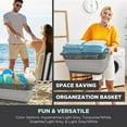 thumbnail image 7 of BLACK+DECKER Collapsible Laundry Basket Portable Dual Grip Plastic Laundry Hamper, Graphite and Gray, 7 of 7